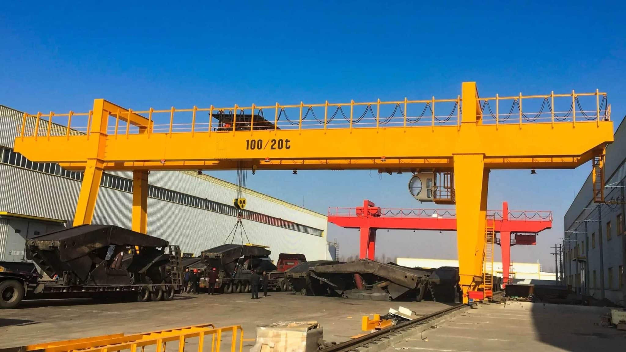 double girder gantry crane 20t scaled