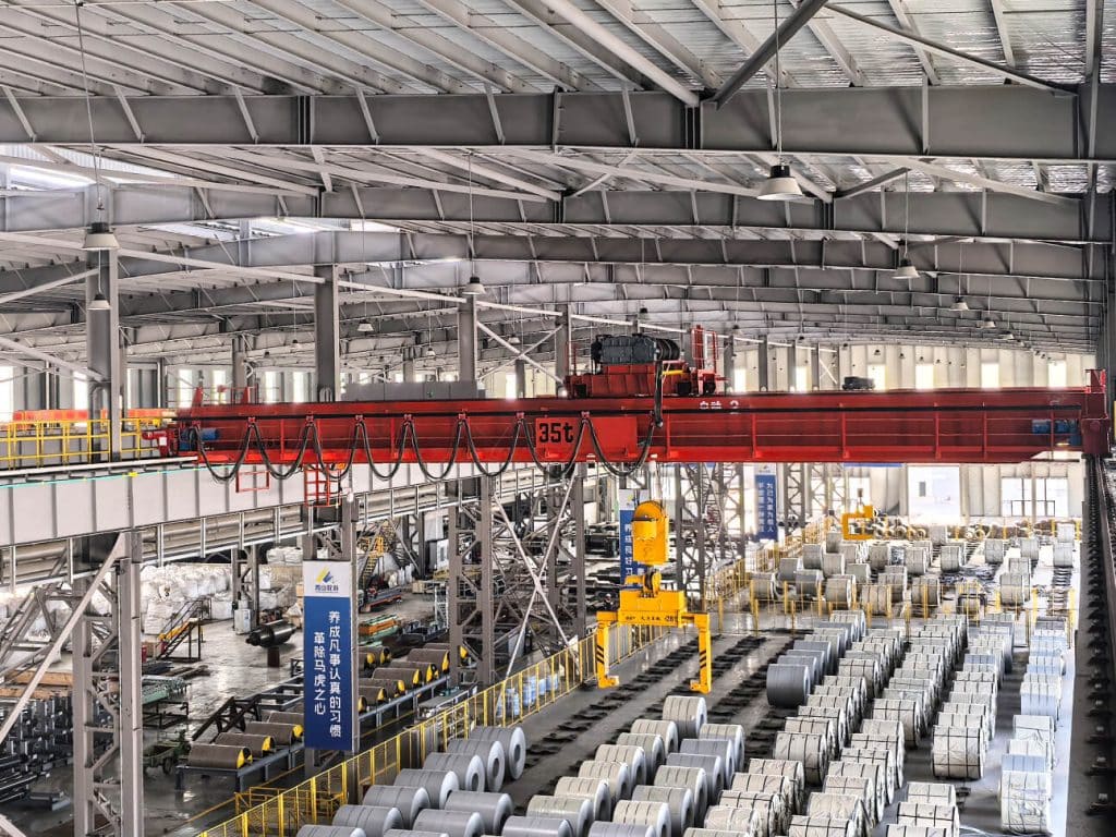 Automated Overhead-Crane for Stainless Steel Coil Handling
