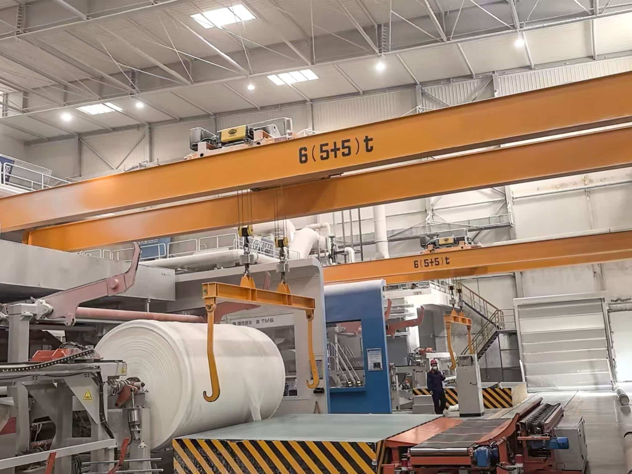 6（5+5）ton paper mill overhead crane main features