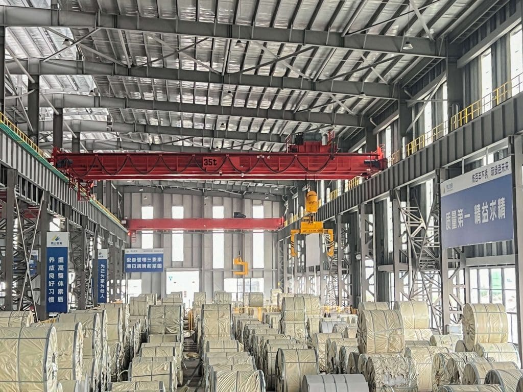 guanhui 35t double girder overhead crane case