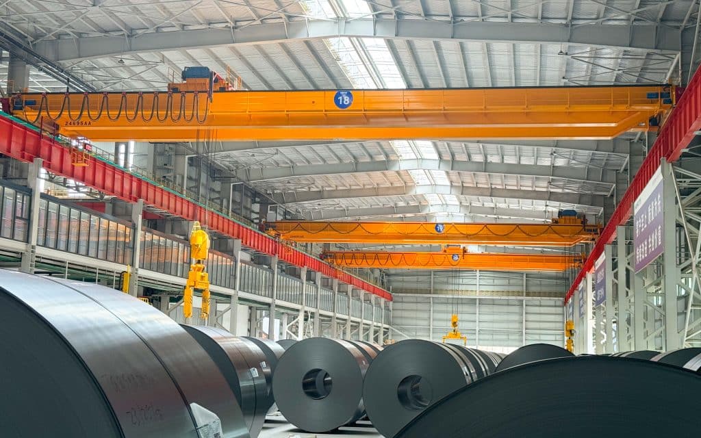 Crane solution for steel coil handling in manufacturing plant