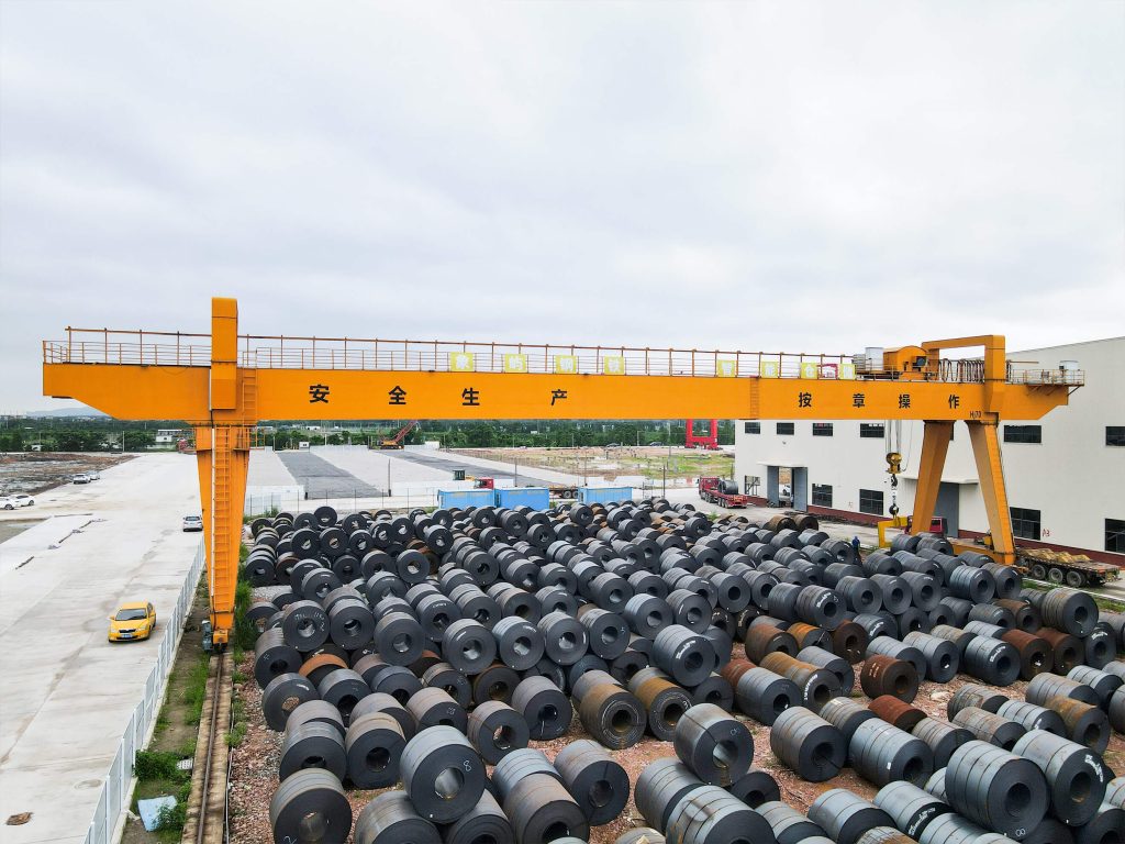 guanhui gantry crane steel storage yard